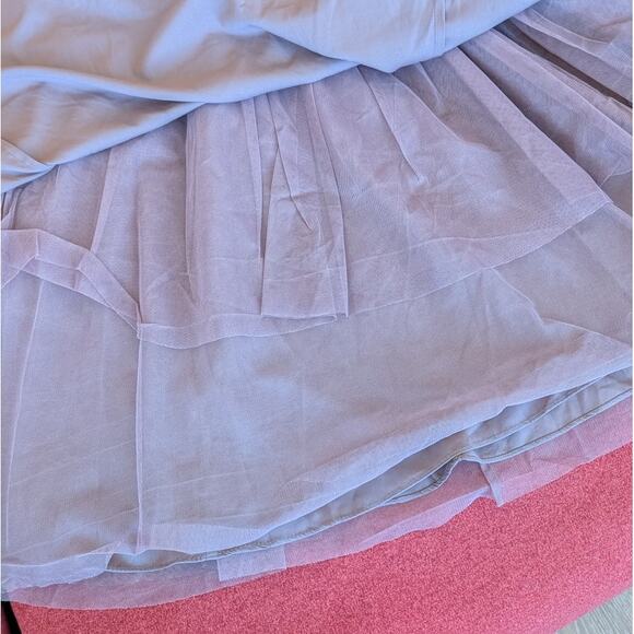 ASOS Pinny Extreme Tulle Mesh A-line Purple Midi Sleeveless Dress, size 6 - Picture 10 of 12